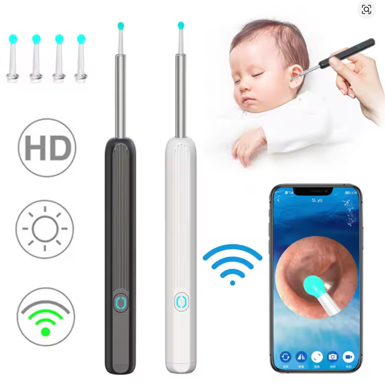 Smart Ear Cleaner 1080P Camera Stick