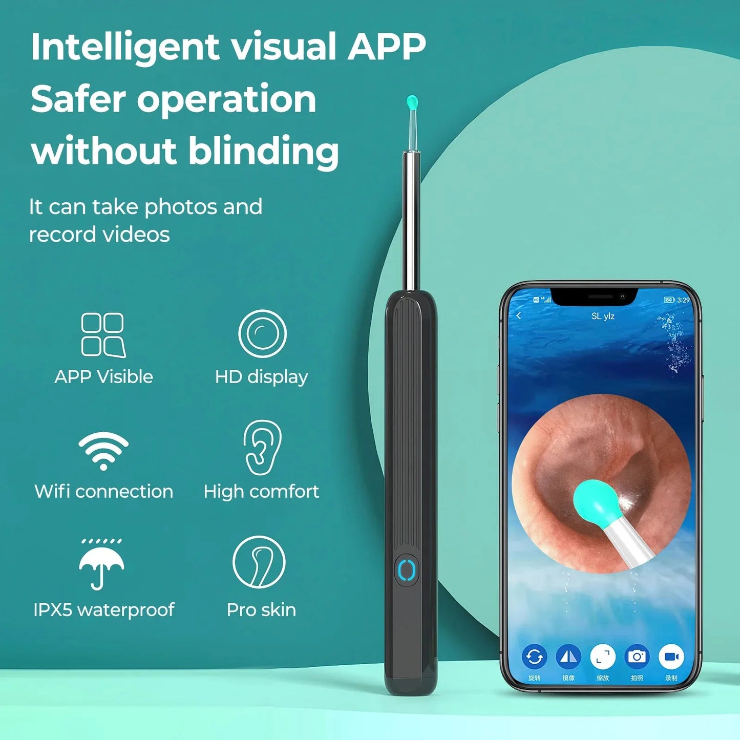 Smart Ear Cleaner 1080P Camera Stick