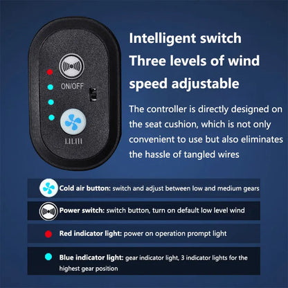 BreezeDrive™ Car Seat Cushion